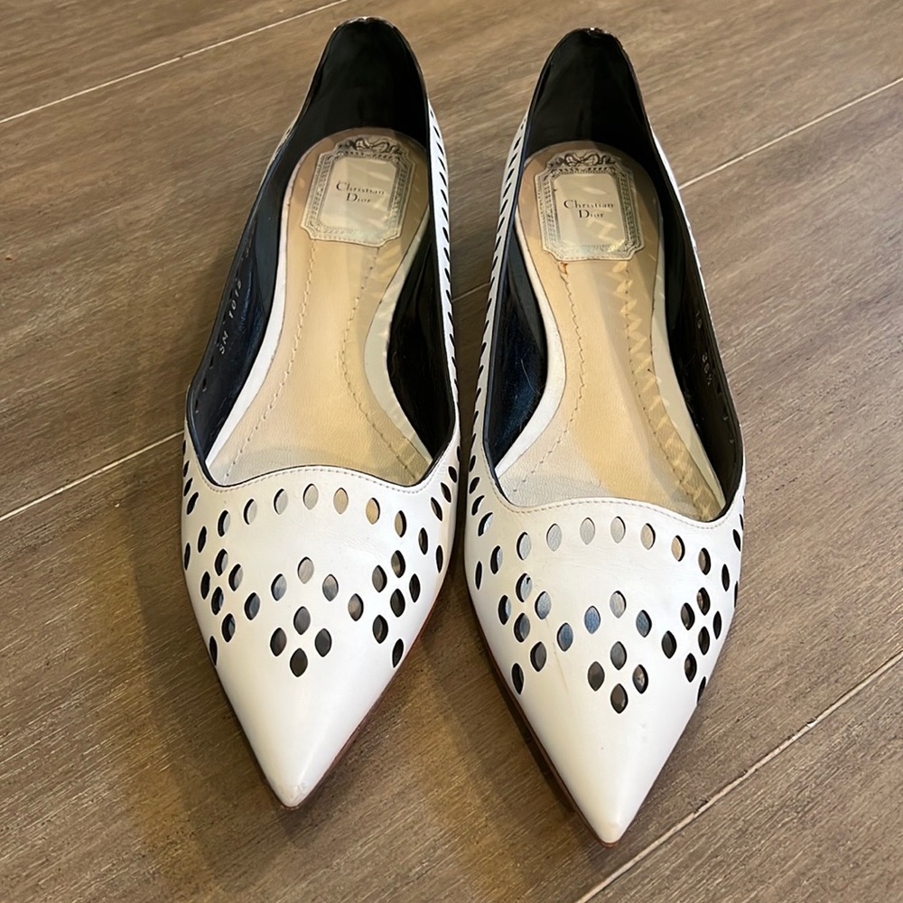 Dior Flats in White